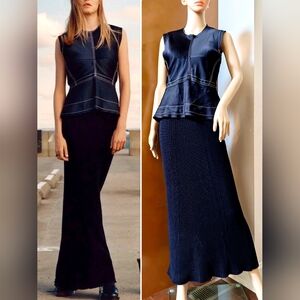 ❤️LAST ♥️ NWT ZARA STUDIO LONG 100%WOOL DRESS WARM